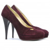 Scarpe eleganti donna 1092 bordeaux antilope