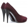 Scarpe eleganti donna 1092 bordeaux antilope