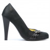 Scarpe eleganti donna 1040 nero satinato