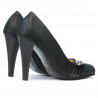 Scarpe eleganti donna 1040 nero satinato
