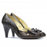 Scarpe eleganti donna 1065 vernice caffè+ballon