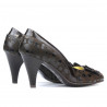 Scarpe eleganti donna 1065 vernice caffè+ballon