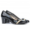 Scarpe eleganti donna 1217 vernice nero+beige