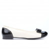 Ballerine donna 633 vernice nero+beige
