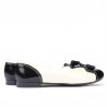 Ballerine donna 633 vernice nero+beige