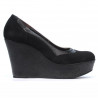 Scarpe casual donna 630 nero velluto combinato