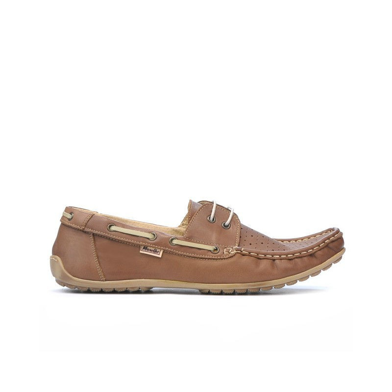 Mocassini uomo 778 cappuccino traforato