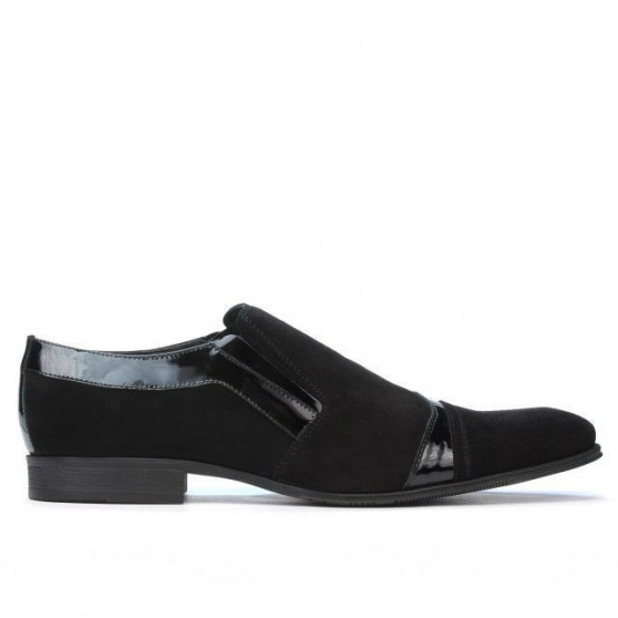 Scarpe eleganti uomo 796 nero velluto