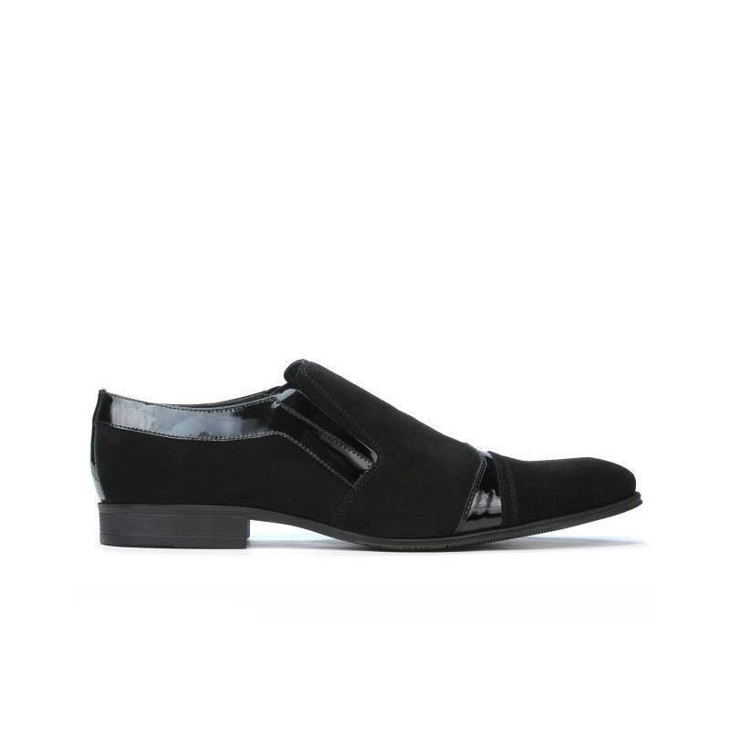 Scarpe eleganti uomo 796 nero velluto