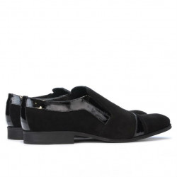Scarpe eleganti uomo 796 nero velluto