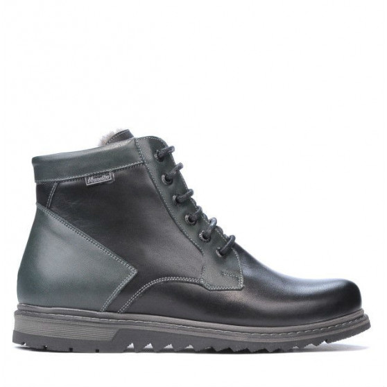 Stivaletti uomo 497 nero+grigio