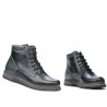 Stivaletti uomo 497 nero+grigio