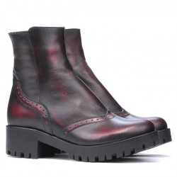 Stivaletti donna 3314 a rosso