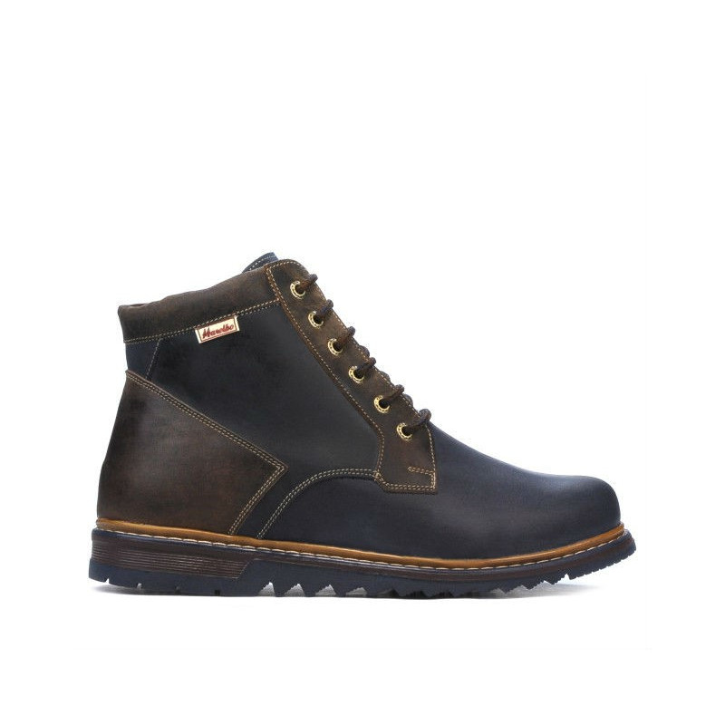 Stivaletti uomo 497 tuxon indaco+marrone