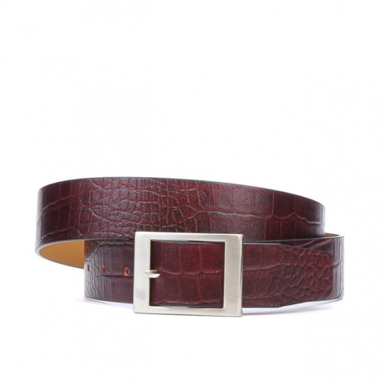 Cintura donna 02m coccodrillo bordeaux