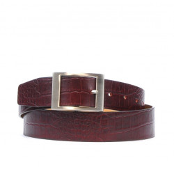 Cintura donna 02m coccodrillo bordeaux