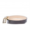Cintura donna 02m bicolore cs vernice bordeaux+beige