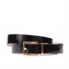 Cintura donna 02m bicolore cs vernice bordeaux+beige