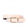 Cintura donna 02m bicolore cs vernice bordeaux+beige
