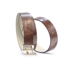 Cintura donna 02m bicolore cs a marrone+beige