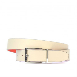 Cintura donna 02m bicolore cs rosso+beige