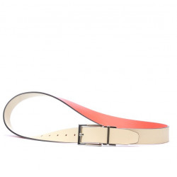 Cintura donna 02m bicolore cs rosso+beige