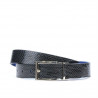 Cintura donna 02m bicolore cs coccodrillo indaco+blu