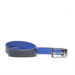 Cintura donna 02m bicolore cs coccodrillo indaco+blu