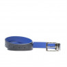 Cintura donna 02m bicolore cs coccodrillo indaco+blu