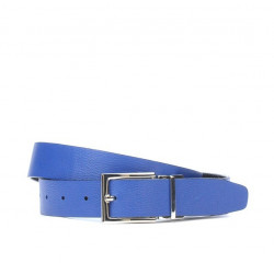Cintura donna 02m bicolore cs coccodrillo indaco+blu