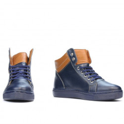 Stivaletti uomo 4103 indaco+marrone