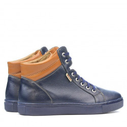 Stivaletti uomo 4103 indaco+marrone