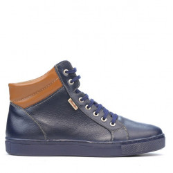 Stivaletti uomo 4103 indaco+marrone