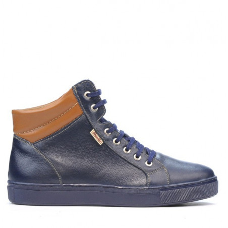 Stivaletti uomo 4103 indaco+marrone