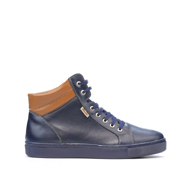 Stivaletti uomo 4103 indaco+marrone