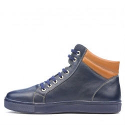 Stivaletti uomo 4103 indaco+marrone