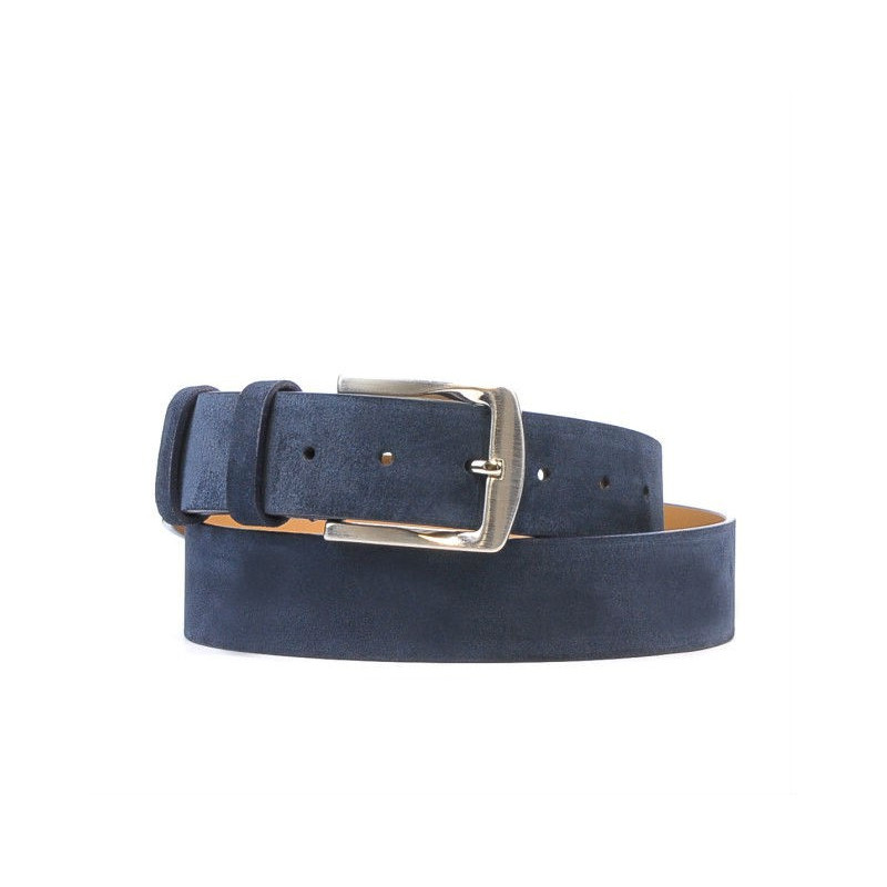Cintura uomo / donna 01b blu in velluto