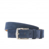 Cintura uomo / donna 01b blu in velluto