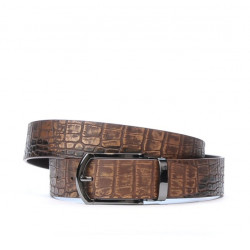 Cintura uomo 12b coccodrillo marrone