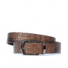 Cintura uomo 12b coccodrillo marrone