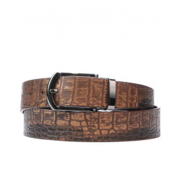 Cintura uomo 12b coccodrillo marrone