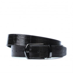 Cintura uomo 12b croco marrone 01