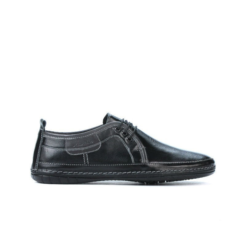 Mocassini uomo 865s nero+grigio