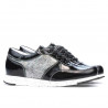Scarpe sportive da donna 682 vernice nera combinata