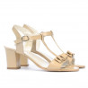 Sandali donna 1257 vernice beige