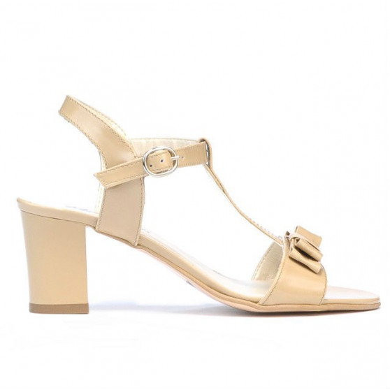 Sandali donna 1257 vernice beige
