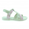 Sandali bambini piccoli 18c vernice beige+rosa
