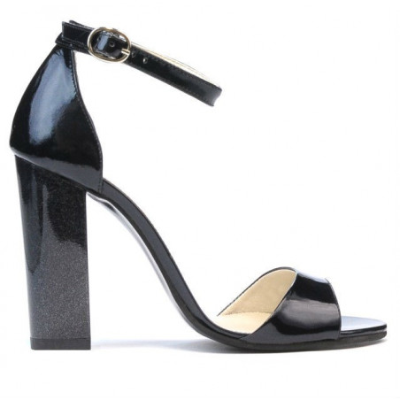Sandali donna 1259 vernice indaco madreperlato