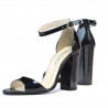 Sandali donna 1259 vernice indaco madreperlato