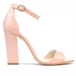 Sandali da donna 1259 vernice rosa chiaro